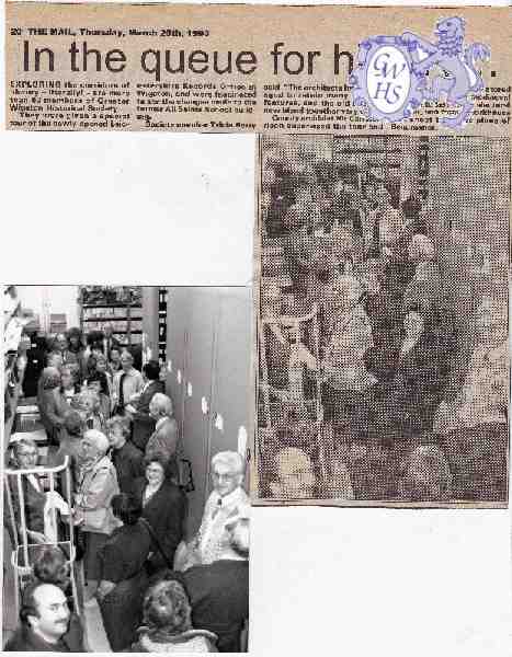 32-402 Historical Society visits LRO Wigston Magna 1993