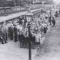 26-436 1939-40 rehearsal for evacuee children arrivals at Wigston Magna Station 26-436 1939-40 rehearsal for evacuee children arrivals at Wigston Magna Station