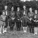30-831 1st Wigston Guides 1937 - Elizabeth Bolton centr wearing a hat 30-831 1st Wigston Guides 1937 - Elizabeth Bolton centr wearing a hat
