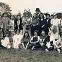 32-131 Fancy Dress at Wigston Fields circa 1946 with children and adults competing 32-131 Fancy Dress at Wigston Fields circa 1946 with children and adults competing