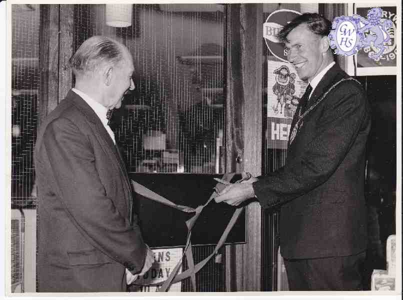 30-459 George Broughton left and Duncan Lucas at the opening of the new Co-operative shop