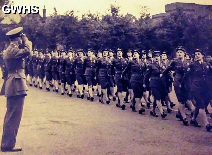 33-866 ATS parading at Glen Parva Barracks.