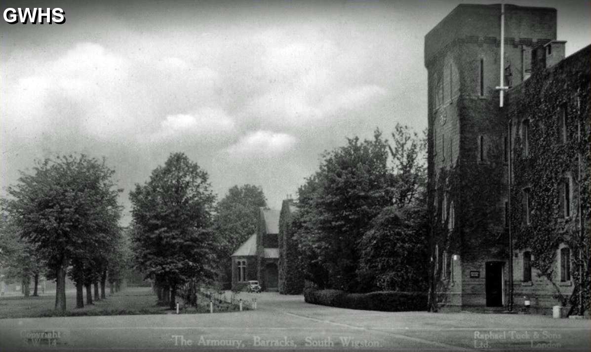 34-268 The Armoury, Barracks, South Wigston ~ Postcard from 1935