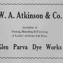 20-058 W A Atkinson & Co Dyers Glen Parva Advert