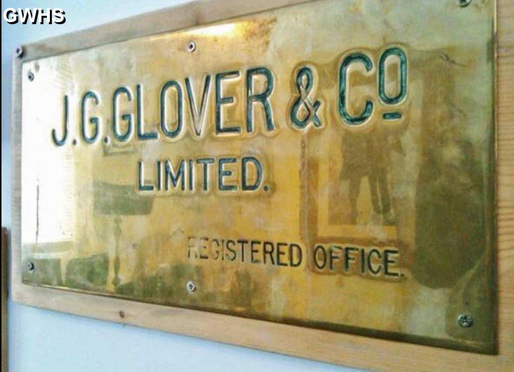 30-918 Sign for J G Glover & Co Ltd South Wigston