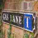 16-004 Gas Lane Road Sign - Newgate End Wigston Magna 2011