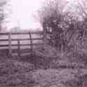23-712 Stile leading from the allotments on Horsewell Lane to Rally bridge Wigston Magna 1960's