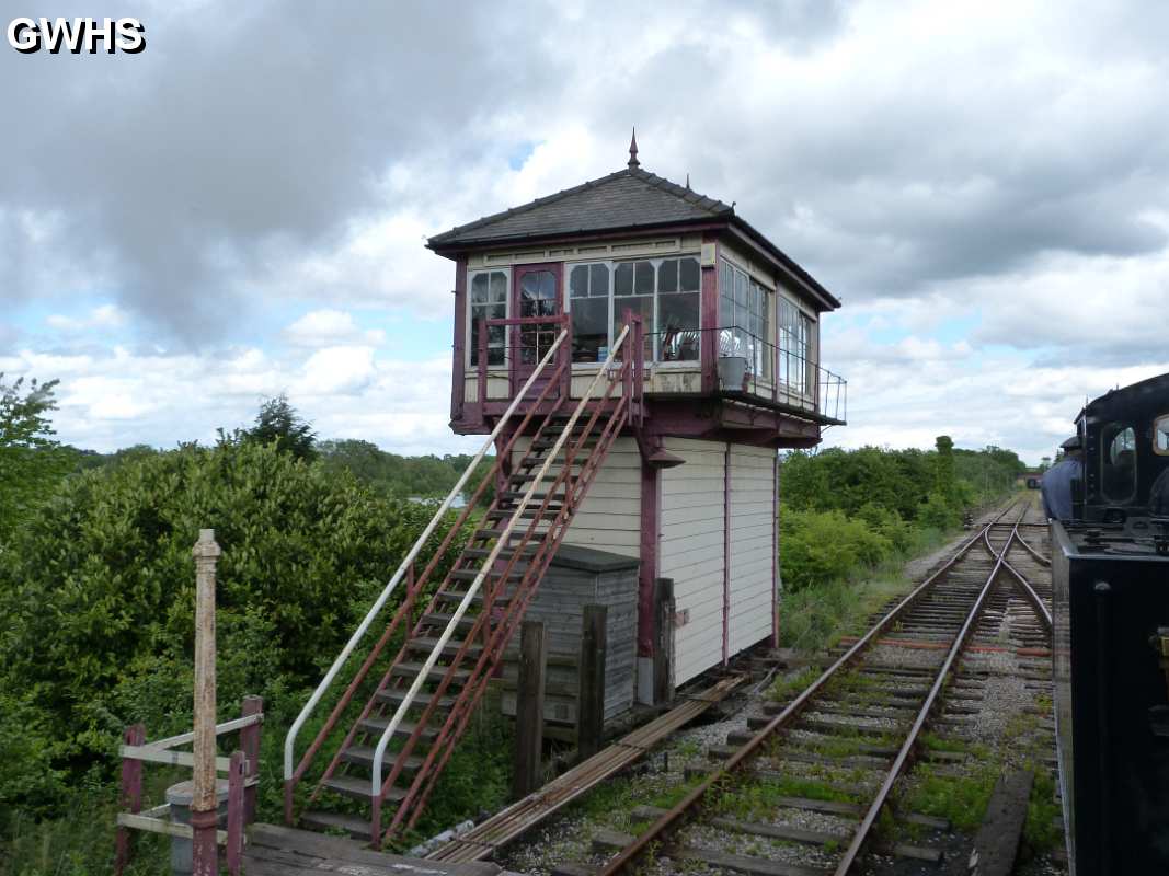 23-362 Kilby Bridge signal box in new location at Hammersmith on the Midland Railway- Butterley June 2013