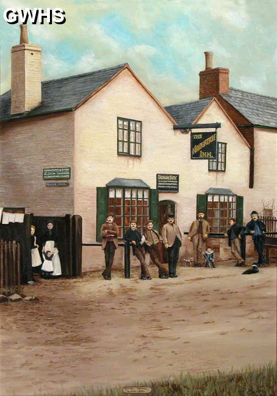 33-465 The Navigation Inn Kilby Bridge painted by C Butcher c 1900
