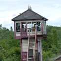 23-359 Kilby Bridge signal box in new location at Hammersmith on the Midland Railway- Butterley June 2013