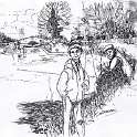 29-730 Fishing by the Canal by Donald E Green