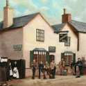 33-465 The Navigation Inn Kilby Bridge painted by C Butcher c 1900