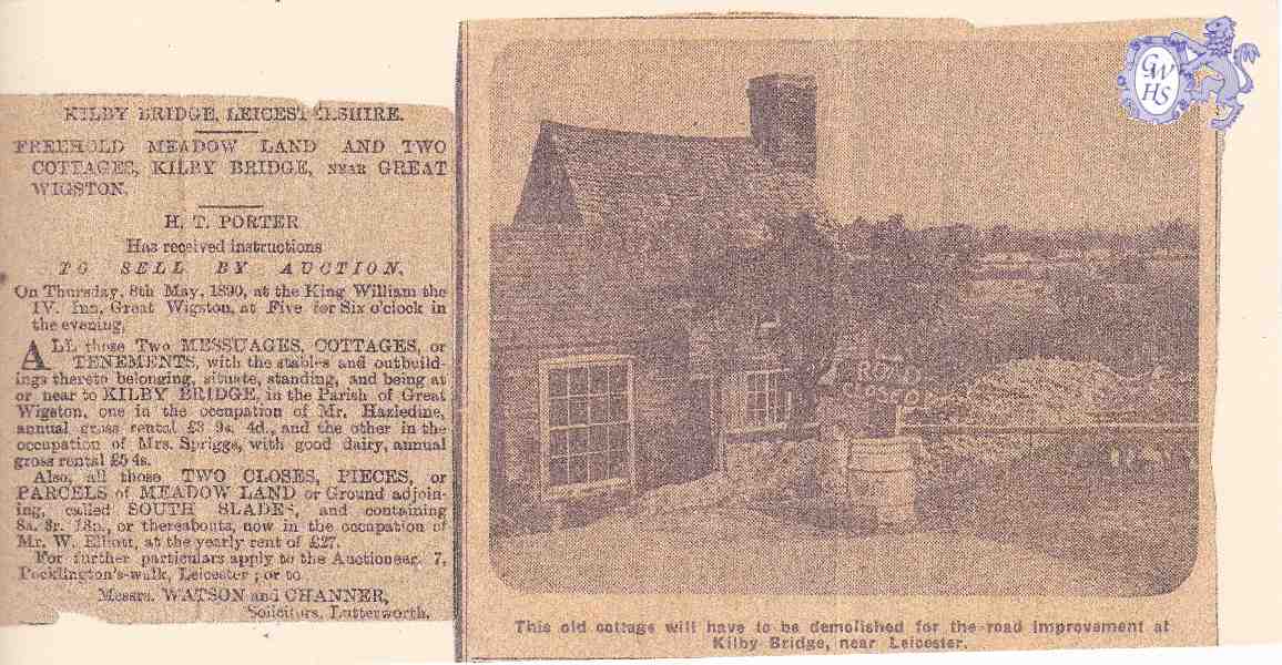 29-099 Kilby Bridge cottage demolished for the road improvement