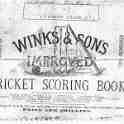 15-020 Kilby Bridge Cricket Score Book 1874