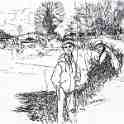 29-730 Fishing by the Canal by Donald E Green