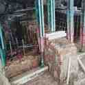 8-302 Kilby Bridge - bridge foundations at restoration in 2000