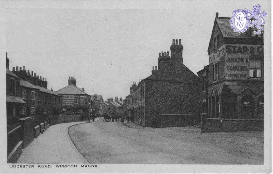23-695 Leicester Road Wigston Magna - Post Card by W R Roberts
