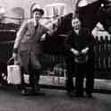 6-53b Eric Mason with Roger Pasks milk - outside '10 Row' Leicester Road Wigston Magna now Doris' Wool Shop copy 6-53b Eric Mason with Roger Pasks milk - outside '10 Row' Leicester Road Wigston Magna now Doris' Wool Shop copy