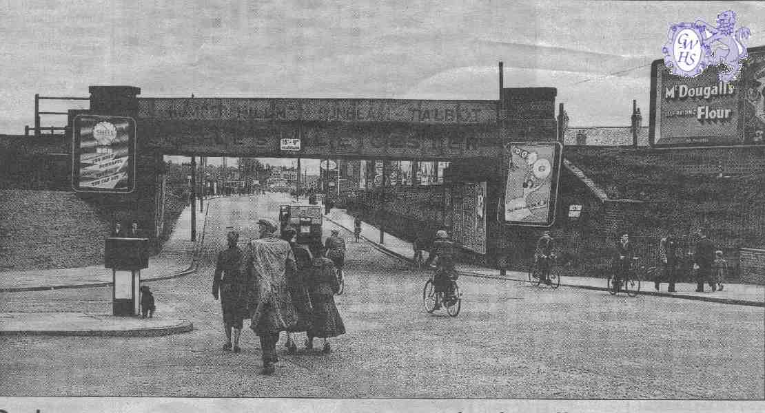 13-3 Fosse Road North - Stephenson Drive Bridge looking towards Blackbird Road Junction 1955