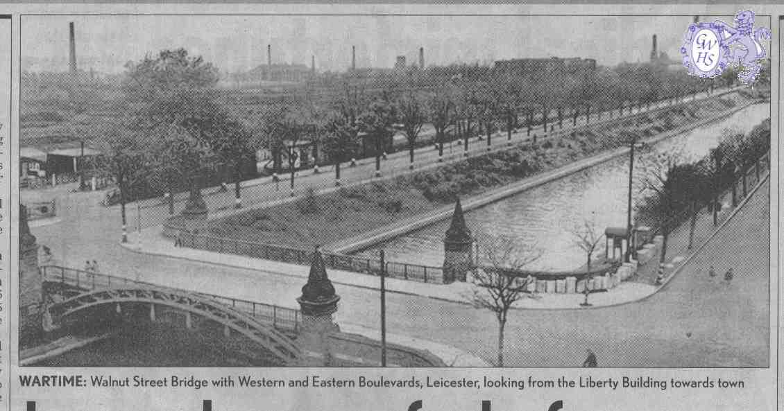 29-497 Walnut Street Bridge - Western Boulevard Leicester circa 1940