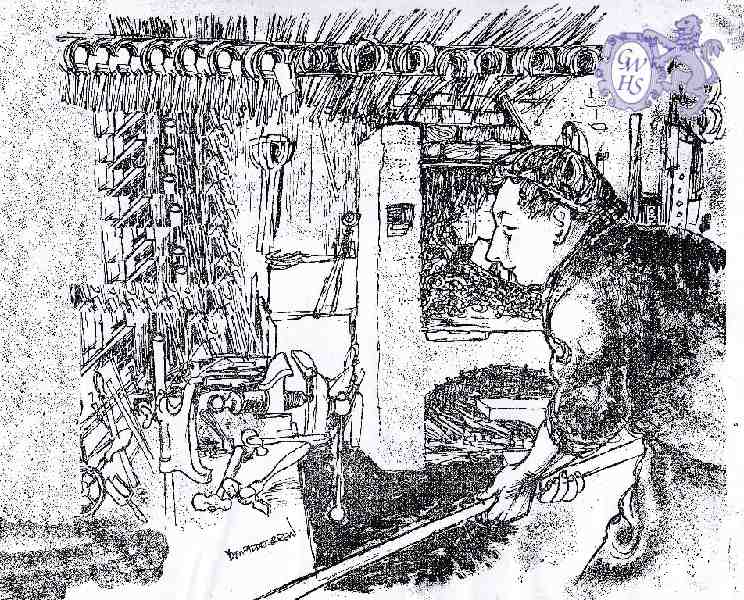 29-748 Wally Allen blacksmith at Great Glen by Donald E Green