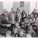 7-83 New Walk Museum D Lucas C Davenport Dr P Bolan with children and staff 7-83 New Walk Museum D Lucas C Davenport Dr P Bolan with children and staff