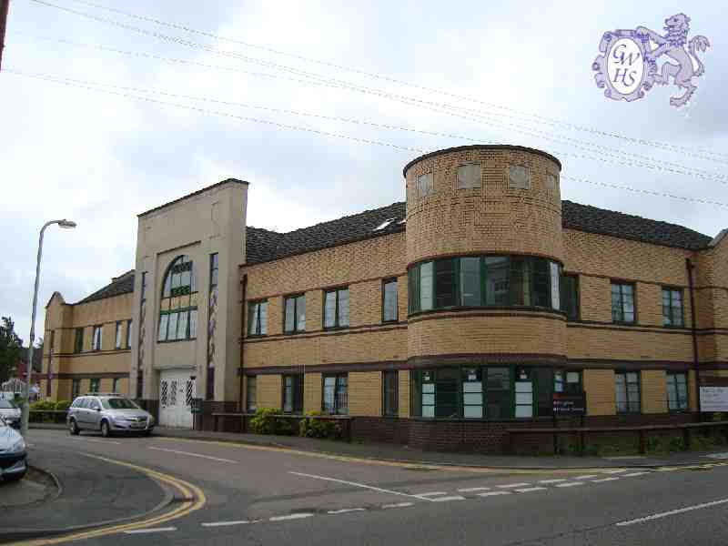 23-349 Side view of Cedar Court Care Home showing the old facia to the Magna Cinema Long Street Wigston Magna June 2013