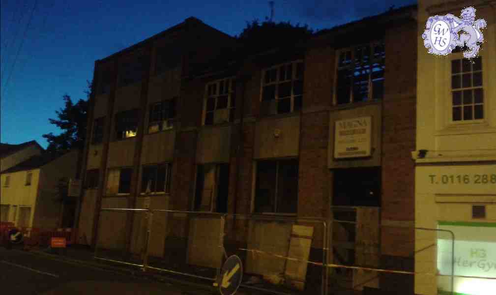 30-660 Cooke & Hurst factory Long Street Wigston Magna after the fire in 2016