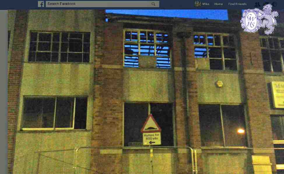 30-661 Cooke & Hurst factory Long Street Wigston Magna after the fire in 2016