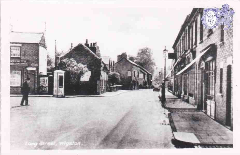8-210 Leicester Road looking down to Long Street Wigston Magna