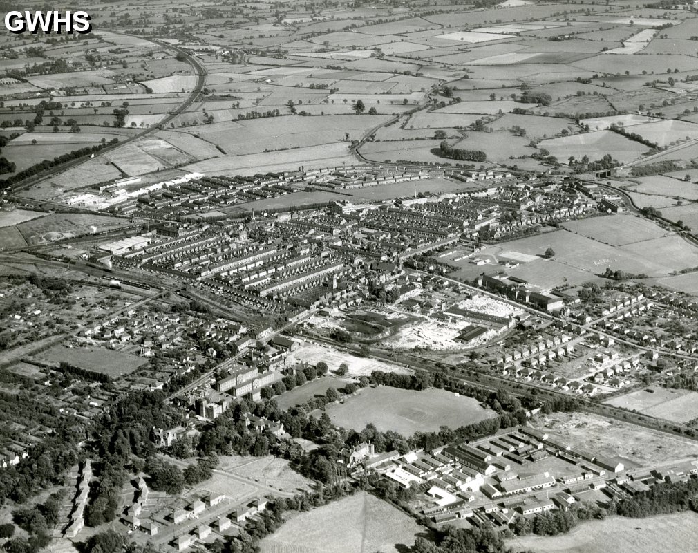 24-065 Aerial view of South Wigston - 1959