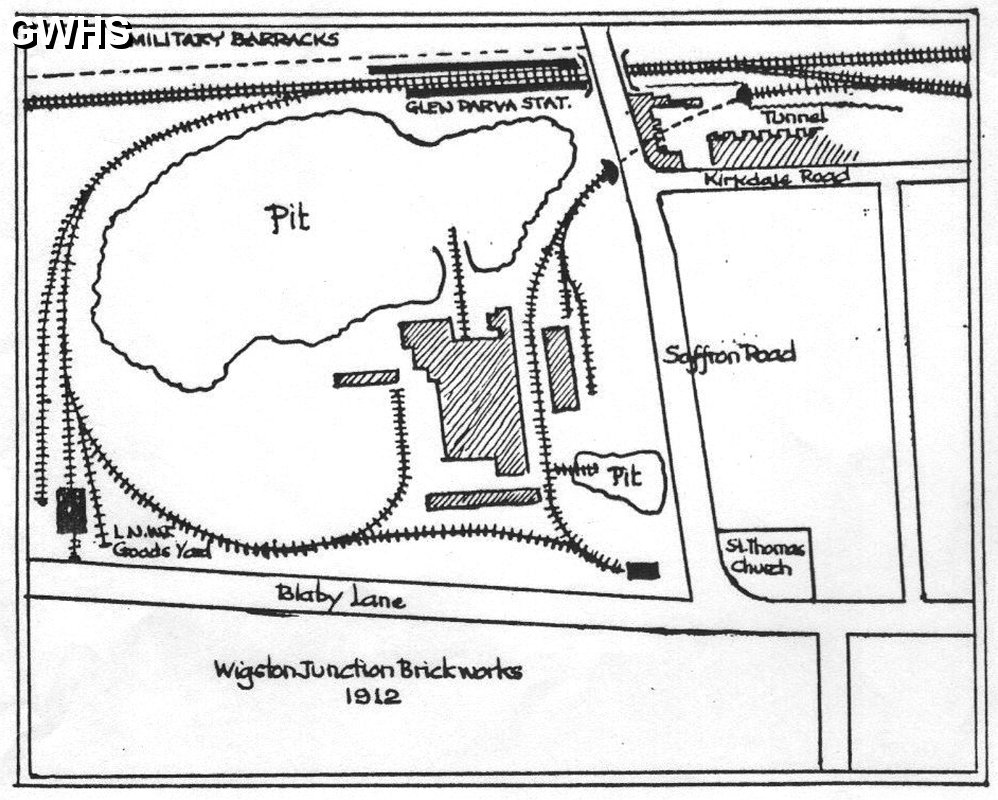 29-405a Wigston Junction Brickworks Layout South Wigston