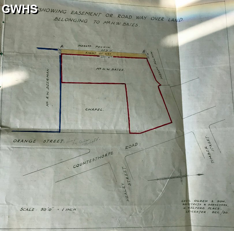 34-719 Land in South Wigston belonging to H W Bates 1930