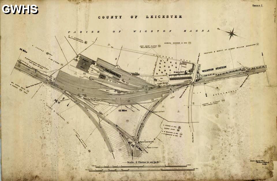 35-643 Railway Plan Wigston Sidings