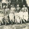 35-901 1952 - Staff of Wigston Magna School - Paul's mum  front row 4th left