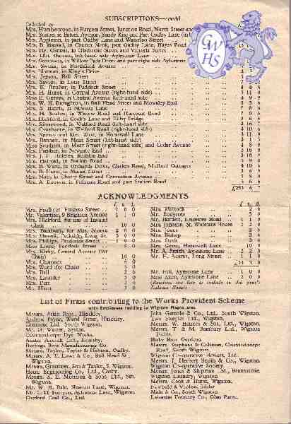 25-023 37th Annual Report of Wigston District Nursing Association 1949 Pt 3 