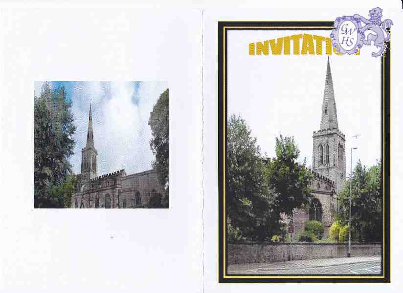 26-266 Wyggeston 500th Year Church Service Invitation July 2013 Part 1