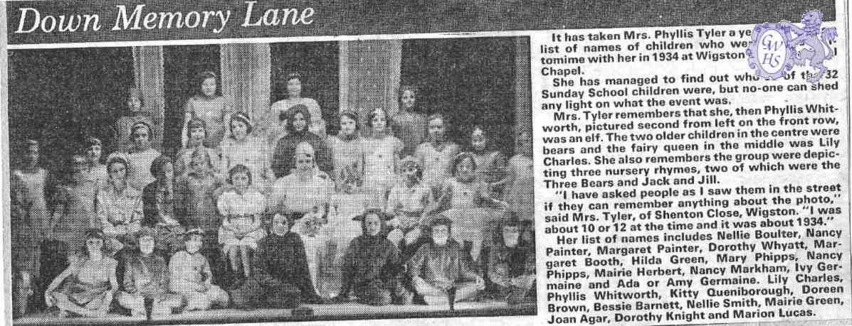 31-296 1934 panto at Wigston Congregational Chapel