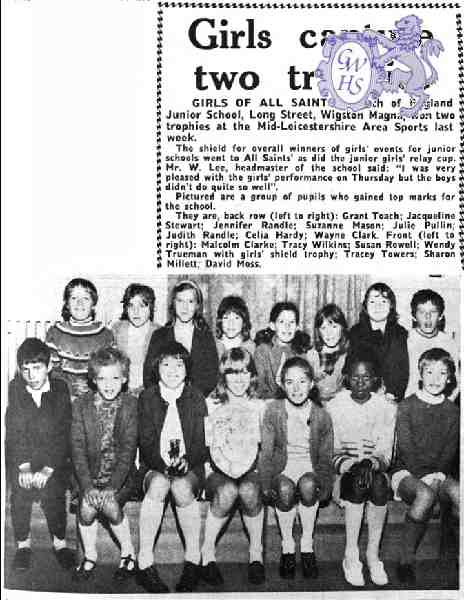 31-301 All Saints Girls capture the trophy June 18th 1971