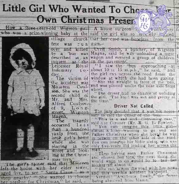 31-341 Maureen Coulson Killed in Long Strret 1931
