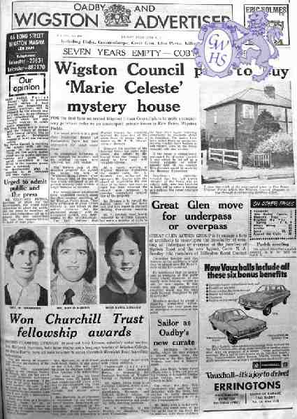 32-474 Oadby & Wigston Advertiser, February 10th 1973