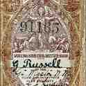 30-791 George Russell's membership card to Great Wigston Working Mens Club 1911 30-791 George Russell's membership card to Great Wigston Working Mens Club 1911