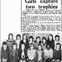 31-301 All Saints Girls capture the trophy June 18th 1971 31-301 All Saints Girls capture the trophy June 18th 1971