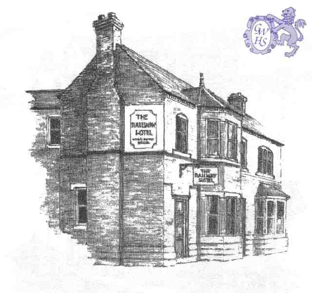 14-053 The Railway Hotel Wigston Magna - J Colver