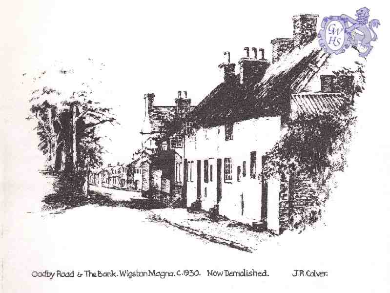 15-137 Oadby Road & The Bank Wigston Magna c.1930 - J R Colver