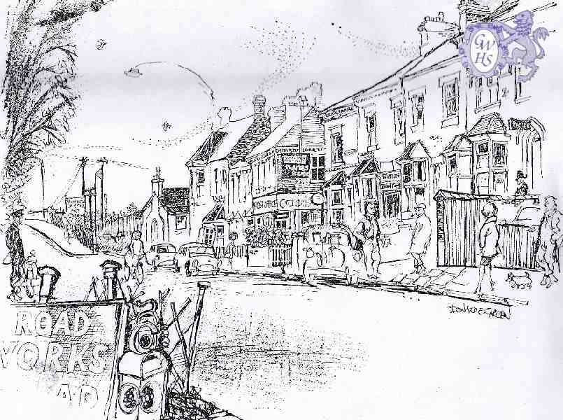 29-715 Station Road looking towards the Spion Kop Bridge Wigston Magna by Daonald E Green