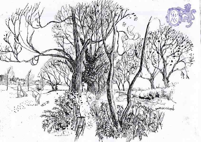 29-720 The Meres footpath passing through Glen Gorse Gold Course by Daonald E Green