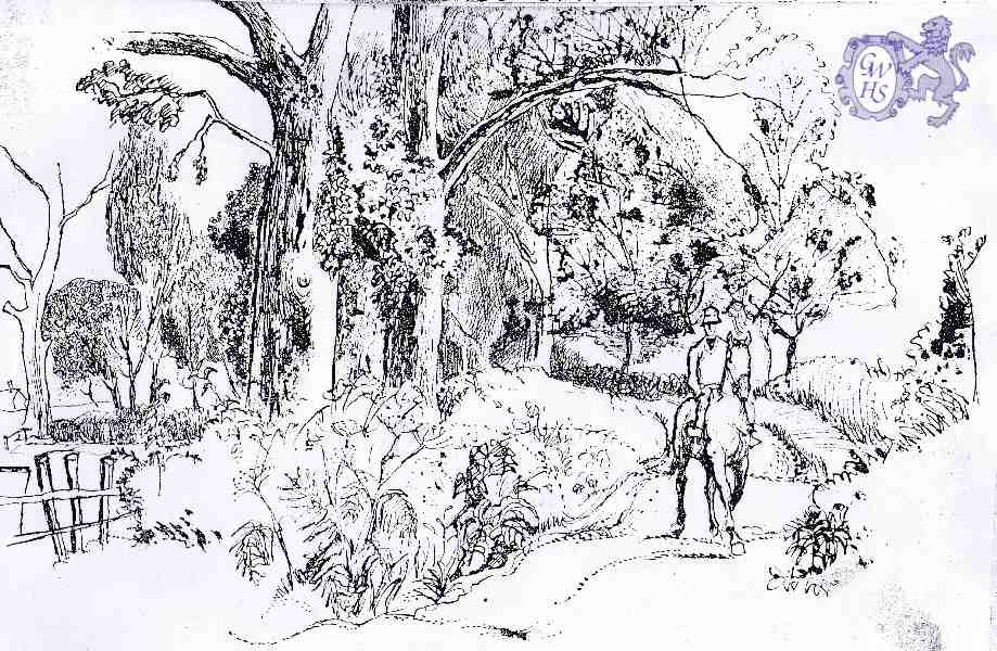 29-721 The Old Mere Lane between Wigston and Newton Harcourt by Daonald E Green