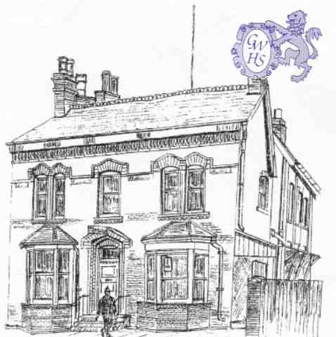 30-981 The old Police Station Station Road Wigston Magna Drawing by Michael Clarke