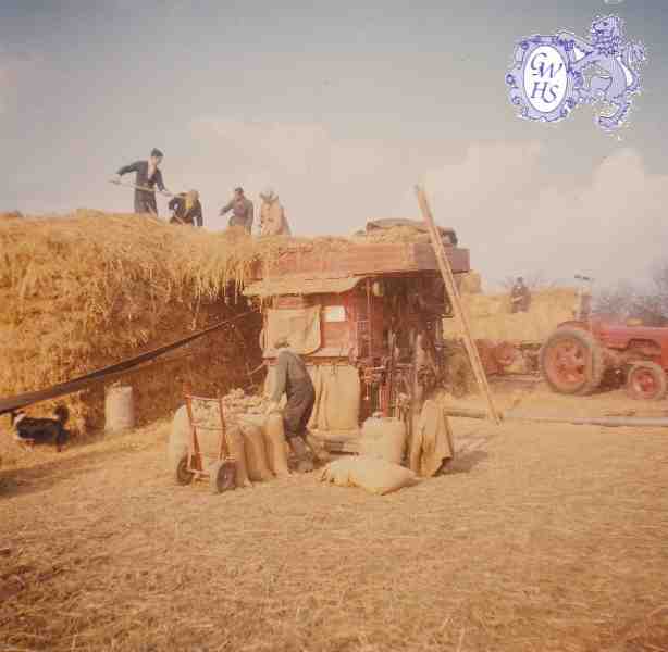 6-17 Threshing on White Gate Farm with Wilf Kind